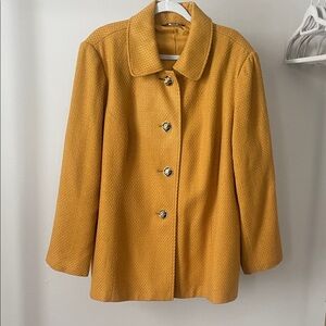 Briggs New York Mustard Pea Coat